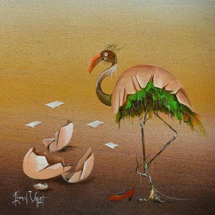 Painting Les coquilles by Valot Lionel | Painting Surrealist Acrylic Life style
