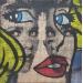 Peinture Regards  par Wawapod | Tableau Pop-art Icones Pop Acrylique Posca