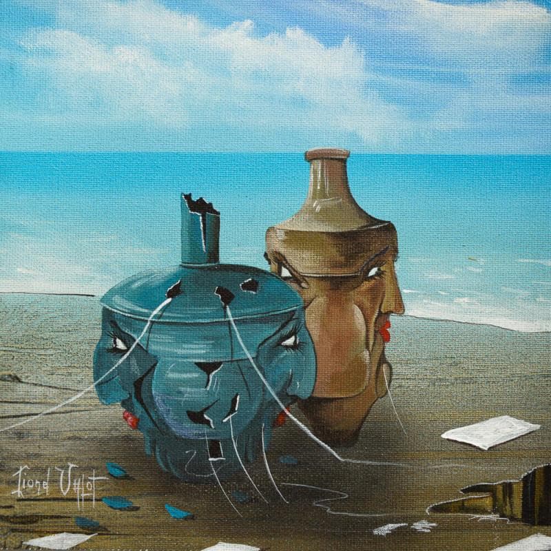 Painting Les potiches by Valot Lionel | Painting Surrealism Acrylic, Oil Life style