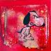 Painting Snoopy rrrr by Kikayou | Painting Pop-art Pop icons Graffiti Acrylic Gluing