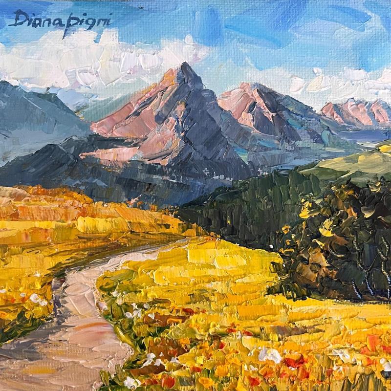Painting The beauty of Alps by Pigni Diana | Painting Impressionism Landscapes Oil