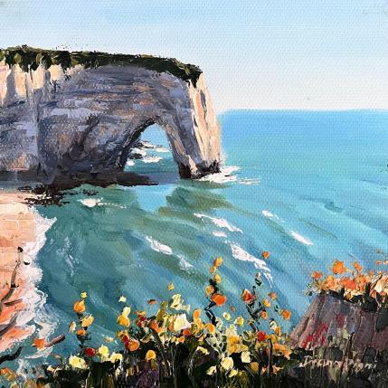 Painting Etretat by Pigni Diana | Painting Impressionism Oil Landscapes, Marine, Nature, Pop icons