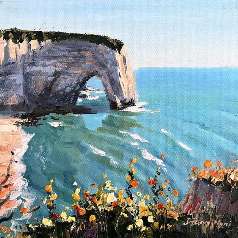 Painting Etretat by Pigni Diana | Painting Impressionism Oil Landscapes, Marine, Nature, Pop icons