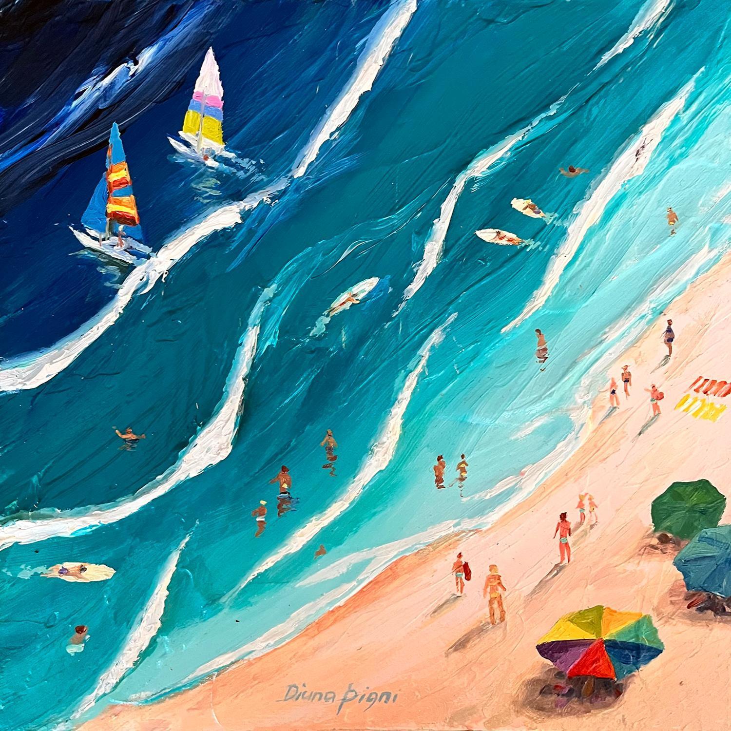 Gallery: Summer Breeze.texture paste canvas