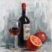Painting Red Passion by Pigni Diana | Painting Impressionism Society Life style Still-life Oil