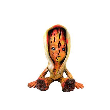 Sculpture ORANGE SUN GROOT SWEAT by Mikhel Julien | Sculpture Pop-art Graffiti, Resin