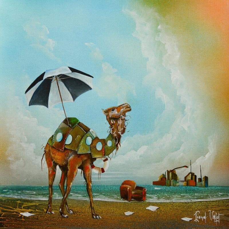 Painting Le vaisseau du désert by Valot Lionel | Painting Surrealism Acrylic, Oil Life style