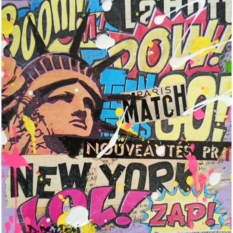 Gemälde NEW  YORK von Drioton David | Gemälde Pop-Art Pop-Ikonen Acryl Collage