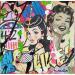 Painting PIN UP SB by Drioton David | Painting Pop-art Pop icons Acrylic Gluing