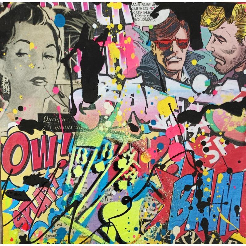 Peinture JEUX par Drioton David | Tableau Pop-art Icones Pop Acrylique Collage