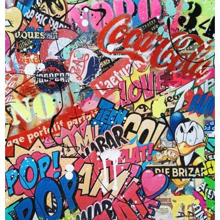 Peinture INSPIRATION LIBRE N°4 par Drioton David | Tableau Pop-art Acrylique, Collage Icones Pop