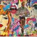 Peinture REGARDE MOI AVEC AMOUR par Drioton David | Tableau Pop-art Icones Pop Acrylique Collage