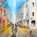 Painting Jour de Ville by Raffin Christian | Painting Figurative Urban Oil