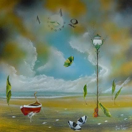 Painting Le voyageur by Valot Lionel | Painting Surrealism Acrylic Life style