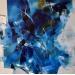 Peinture Rain needles par Virgis | Tableau Abstrait Minimaliste Huile