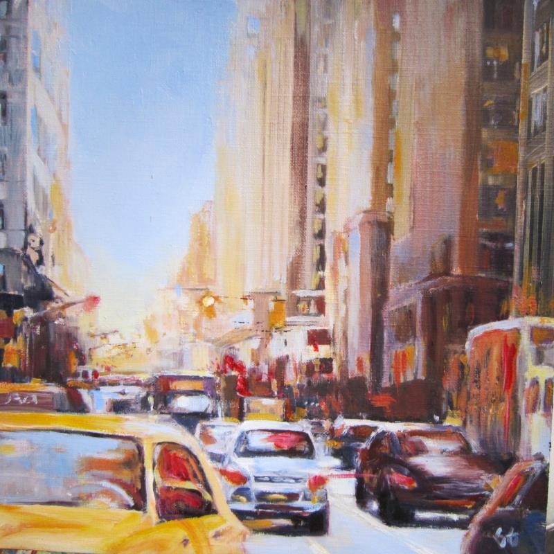 Painting New York City by Galileo Gabriela | Painting Figurative Oil Urban