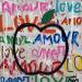 Painting POMME D'AMOUR by Mam | Painting Pop-art Society Pop icons Still-life Acrylic