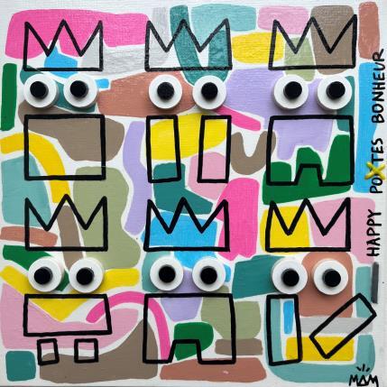 Painting HAPPY POTES by Mam | Painting Pop art Acrylic Minimalist, Pop icons, Portrait