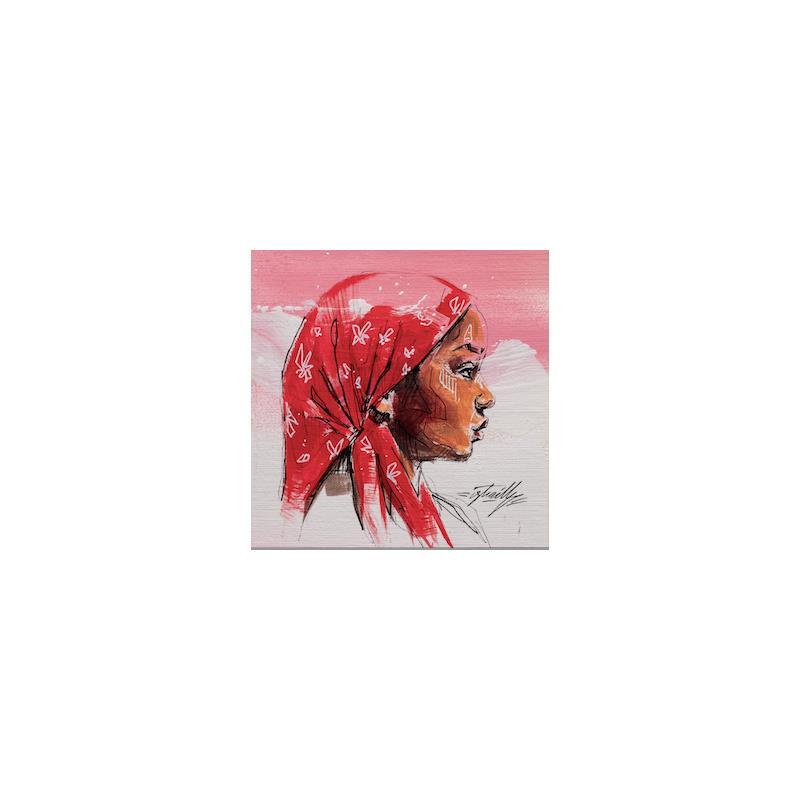 Painting Solange by Istraille | Painting Figurative Portrait Acrylic