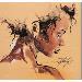 Painting sania by Istraille | Painting Figurative Portrait Acrylic