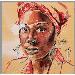 Painting Zahida by Istraille | Painting Figurative Portrait Acrylic