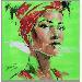 Painting Lola by Istraille | Painting Figurative Portrait Acrylic