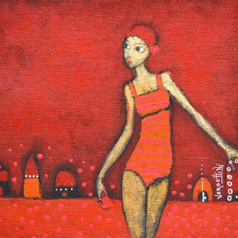Painting Mujer y hogares by Vergottini Paola | Painting Naive art Mixed Life style