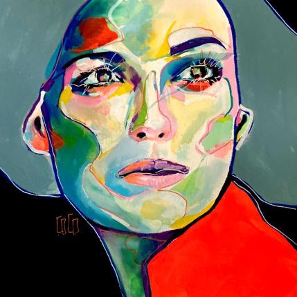 Gemälde Conversations silencieuses : Pourvoir  von Coco | Gemälde Figurativ Acryl Pop-Ikonen, Porträt