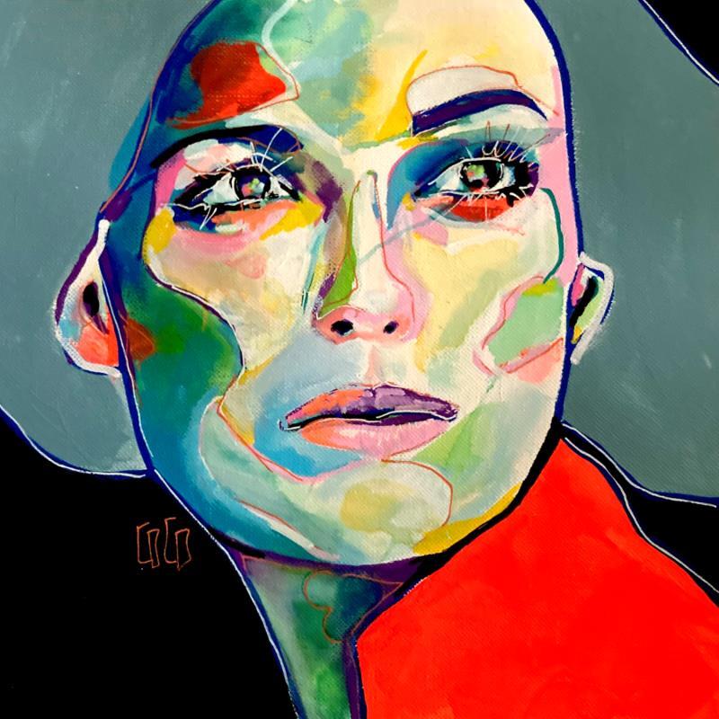 Painting Conversations silencieuses : Pourvoir  by Coco | Painting Figurative Acrylic Pop icons, Portrait