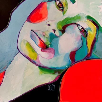 Painting Conversations Silencieuses : Reposâme by Coco | Painting Figurative Acrylic Portrait