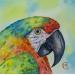 Painting L'interprète du monde des oiseaux by Kuprina Carle Maria | Painting Figurative Nature Animals Watercolor