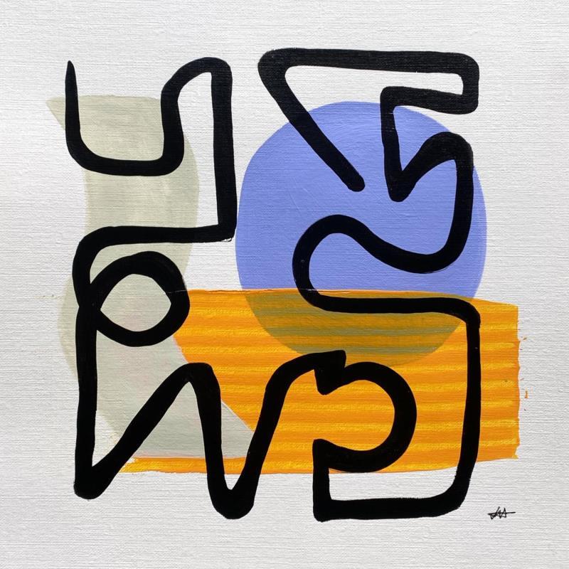 Painting Puzzle by Elliot Clara | Painting Abstract Minimalist Acrylic Ink