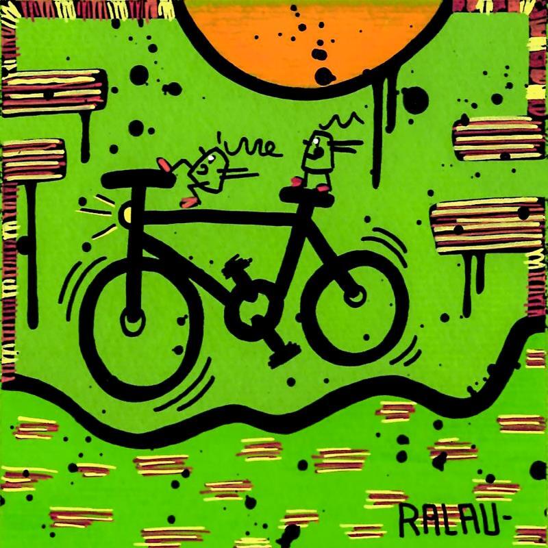 Painting Quick vacation by Ralau | Painting Pop-art Acrylic, Posca Nature