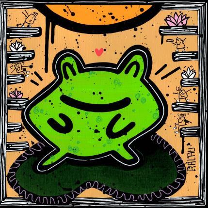 Painting Froggy frogg by Ralau | Painting Pop-art Acrylic, Posca Animals