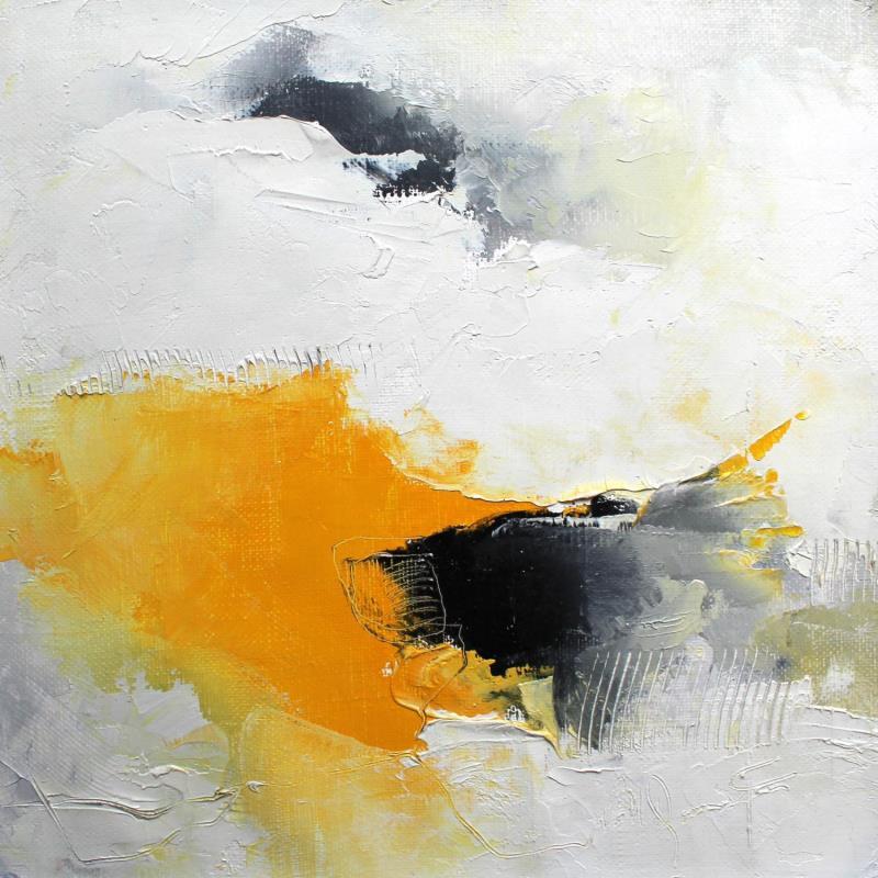 Painting Le ciel d'or by Dumontier Nathalie | Painting Abstract Oil Minimalist