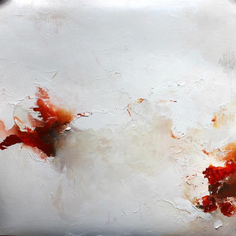 Painting Il faisait chaud et lourd by Dumontier Nathalie | Painting Abstract Minimalist Oil