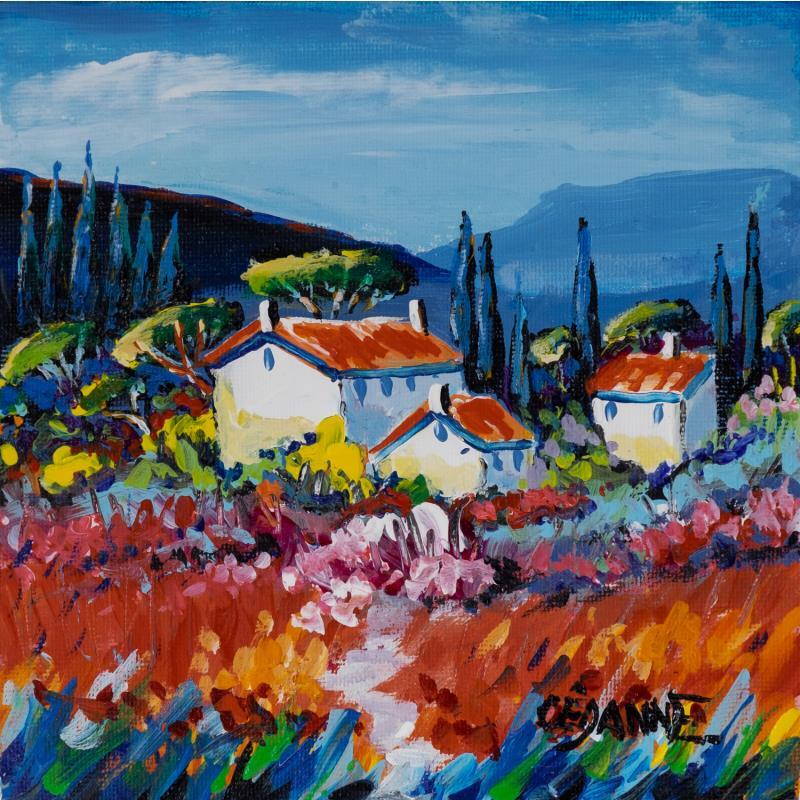 Painting Couleurs de Provence by Cédanne | Painting Figurative Acrylic, Oil Landscapes