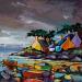 Gemälde Avant l'orage von Cédanne | Gemälde Figurativ Landschaften Marine Öl Acryl