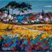 Peinture Belle journée sur la Côte d'Azur par Cédanne | Tableau Figuratif Paysages Nature Huile Acrylique