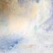 Gemälde Doux reflet von Gaussen Sylvie | Gemälde Abstrakt Landschaften Öl Blattsilber