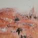 Peinture Composition 90 par Gaussen Sylvie | Tableau Abstrait Paysages Huile