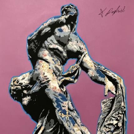 Painting 15H14 by André Raphaël | Painting Figurative Acrylic Life style, Nude, Portrait