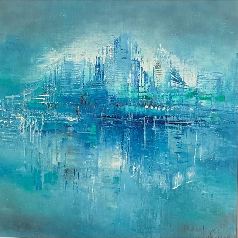 Painting Urban Island by Levesque Emmanuelle | Painting Oil