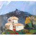 Gemälde LES CHAMPS 240923 von Laura Rose | Gemälde Figurativ Landschaften Öl