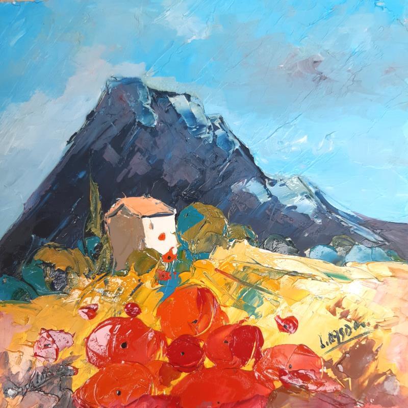 Painting ROUGE 230923 by Laura Rose | Painting Figurative Landscapes Oil