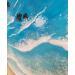 Peinture AIGLE DE MER-LEOPARD par Geiry | Tableau Matiérisme Paysages Nature Animaux Acrylique Résine Pigments Poudre de marbre
