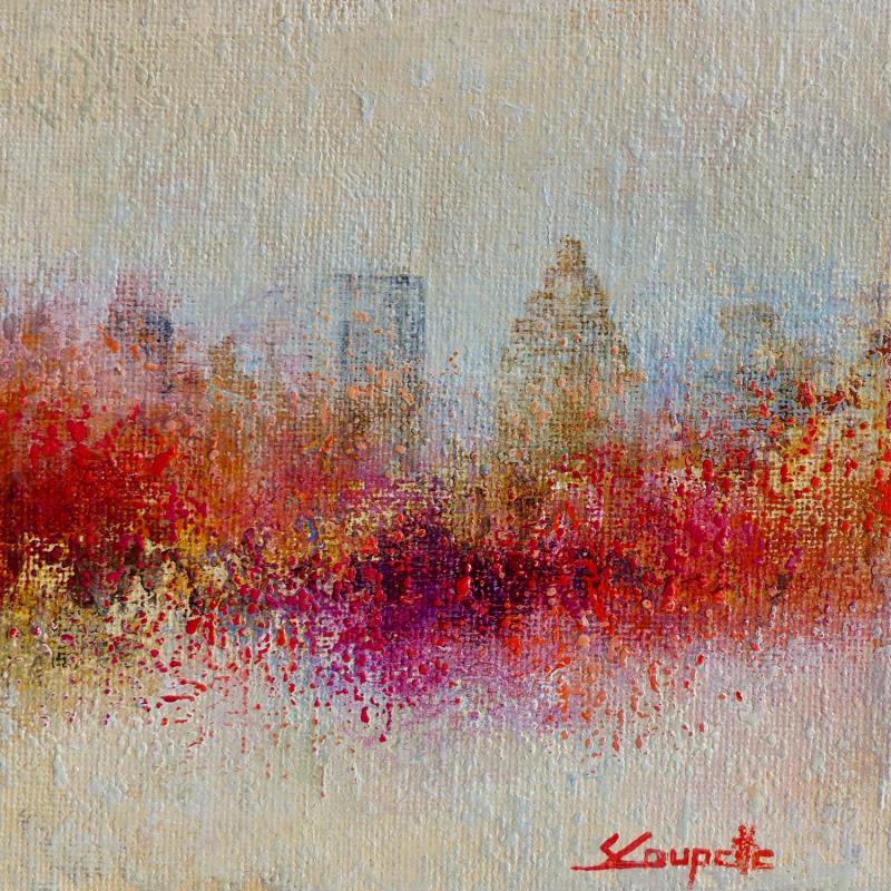 Peinture August City Trip par Coupette Steffi | Tableau Figuratif Acrylique Urbain