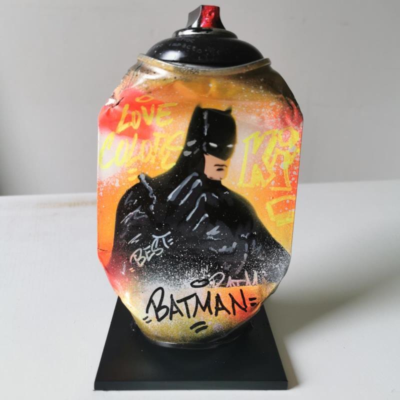 Sculpture Best Batman par Kedarone | Sculpture Pop-art Acrylique, Graffiti Icones Pop