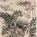 Peinture Drizzle  par Yu Huan Huan | Tableau Figuratif Paysages Noir & blanc Encre