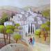 Painting AN67  VILLAGE DE SICILE  2 by Burgi Roger | Painting Figurative Acrylic